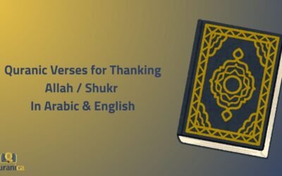 Quranic Verses for Thanking Allah / Shukr In Arabic & English