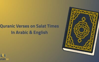 Quranic Verses on Salat Times In Arabic & English