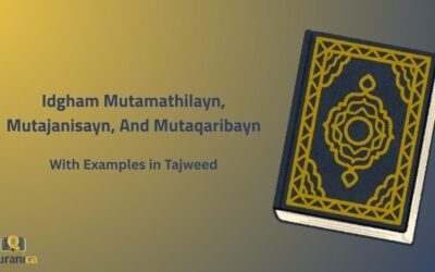Idgham Mutamathilayn, Mutajanisayn, And Mutaqaribayn With Examples In Tajweed
