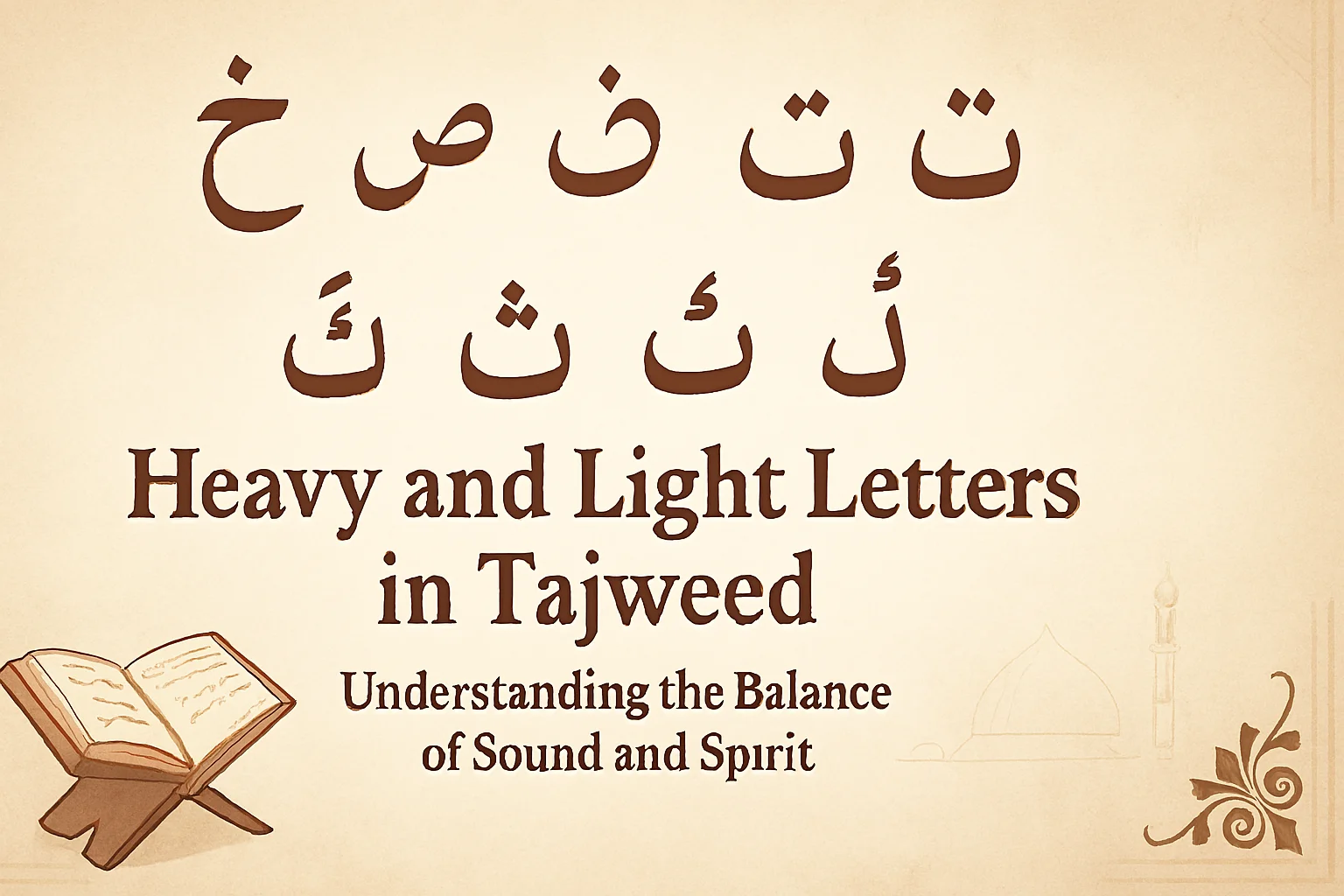 Heavy and Light letters in Tajweed Heavy and Light letters in Tajweed